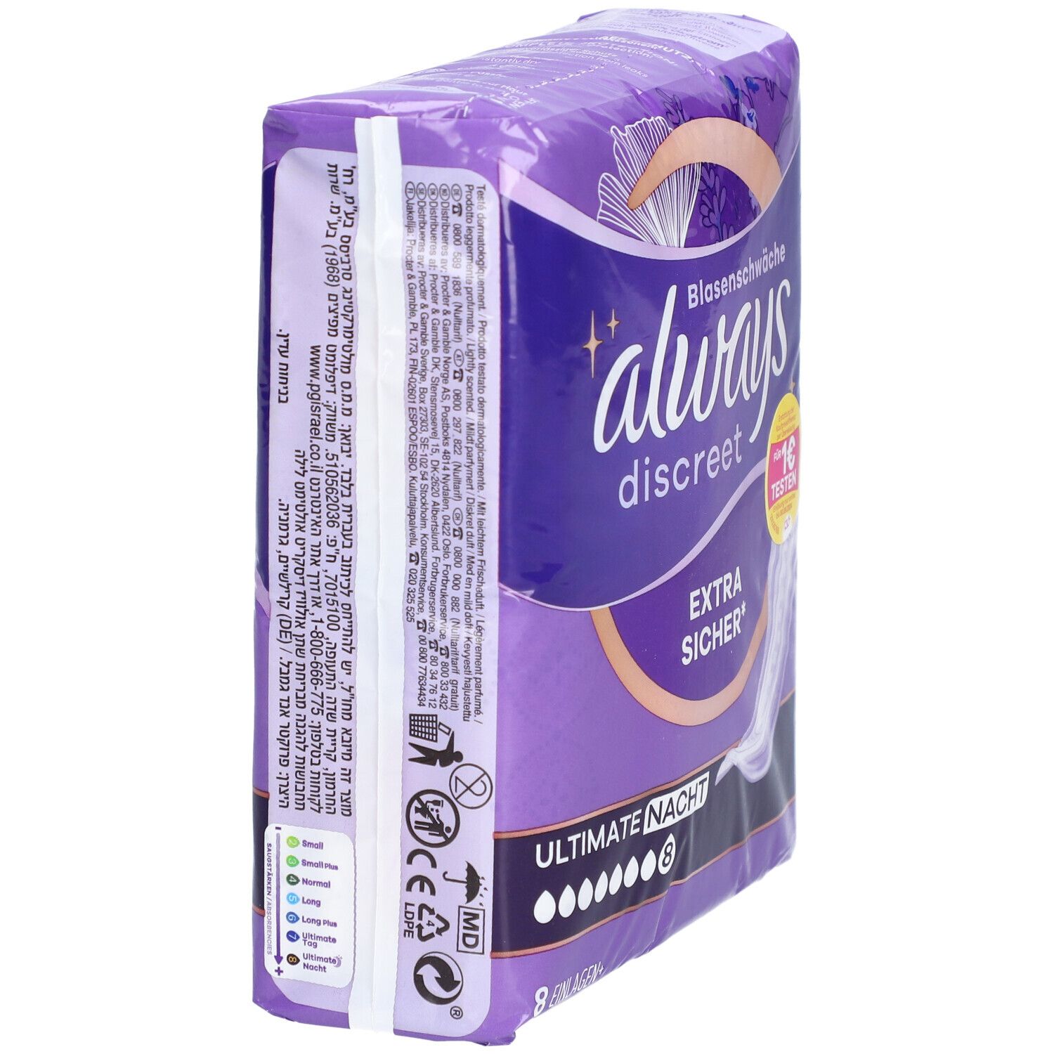ALWAYS discreet Inkontinenz Einl.Ultimate Nacht