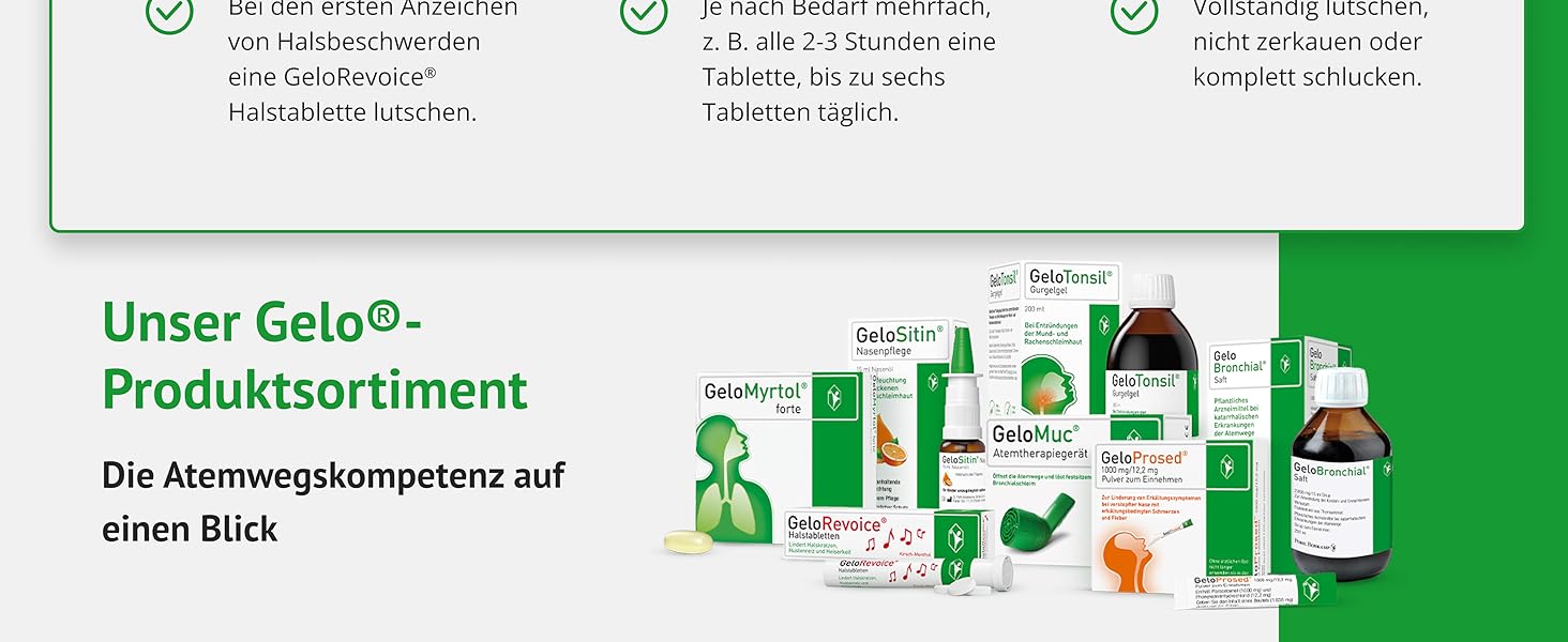 GeloRevoice Holunderblüte-Mentholfrei Halstabletten Banner 5