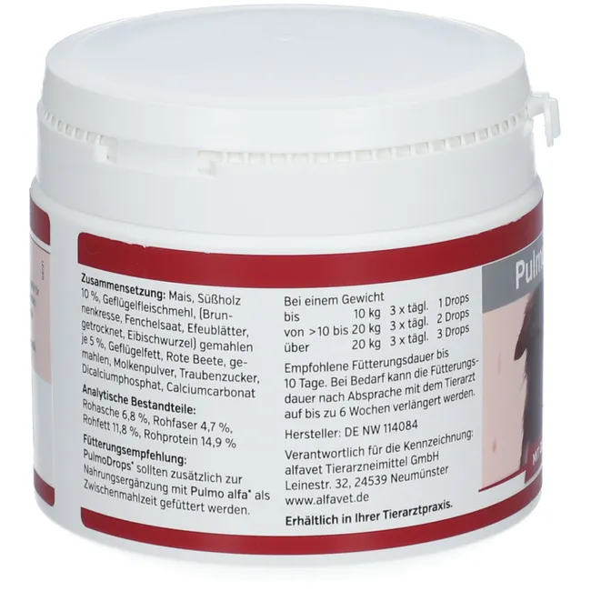 PULMODROPS Ergänzungsfutterm.Kaudrops f.Hunde