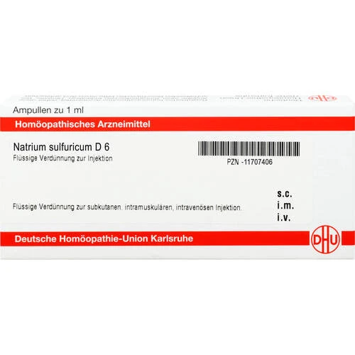 NATRIUM SULFURICUM D 6 Ampullen