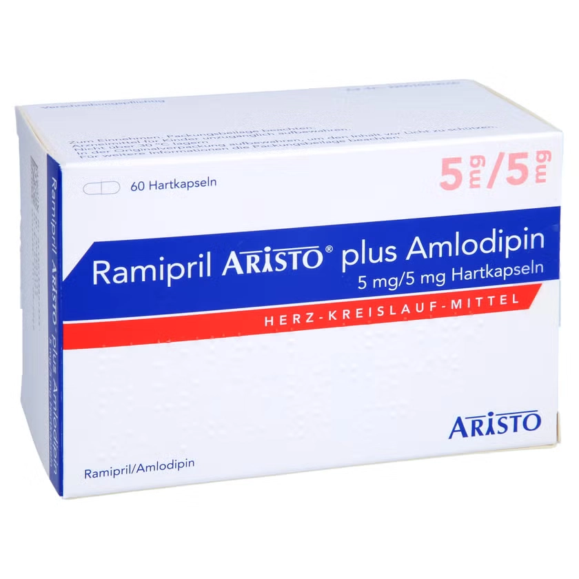 RAMIPRIL Aristo plus Amlodipin 5 mg/5 mg Hartkps.