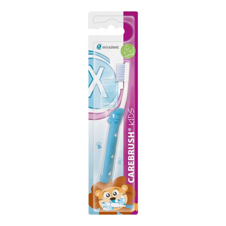 MIRADENT Carebrush Kids Zahnbürste 2-6 Jahre blau