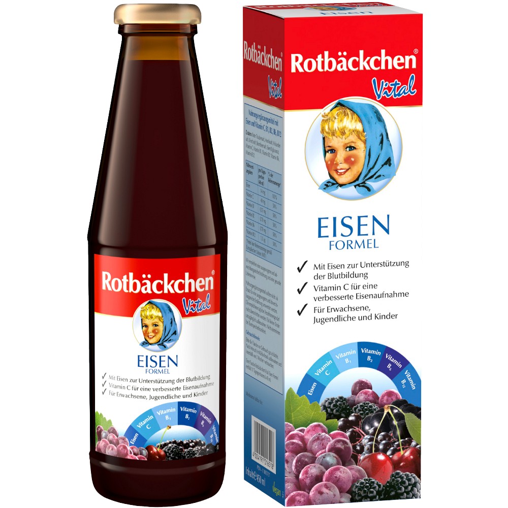 RABENHORST Rotbäckchen Vital Eisen Formel Saft