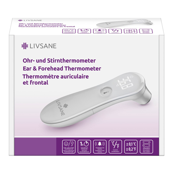 LIVSANE Ohr- und Stirnthermometer
