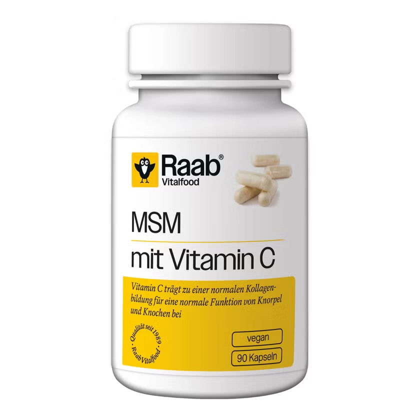 RAAB Vitalfood MSM mit Vitamin C Kapseln