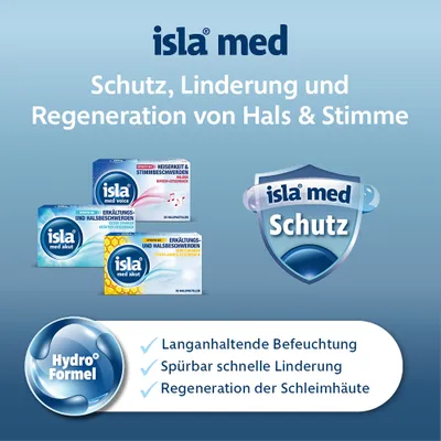 isla med akut intensive Befeuchtung der Schleimhäute