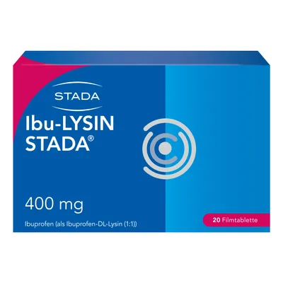 Ibu-Lysin STADA® 400 mg für schnelle Hilfe bei Kopfschmerzen, Regelschmerzen & Zahnschmerzen