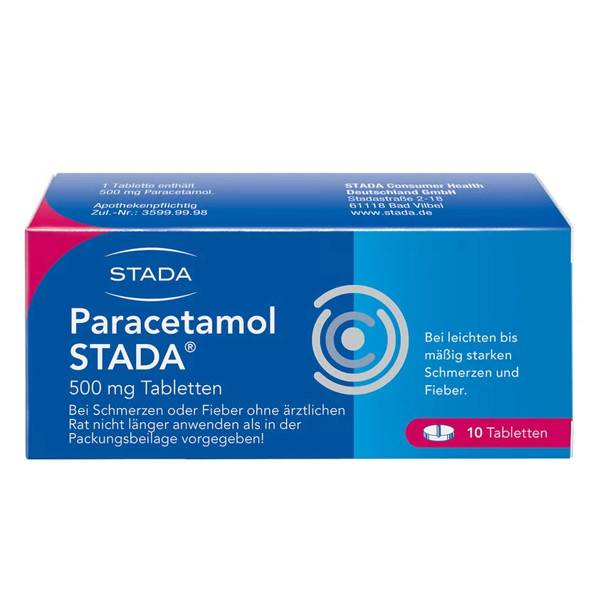 Paracetamol STADA® 500 mg bei Fieber, Kopfschmerzen & leichten bis mäßig starken Schmerzen