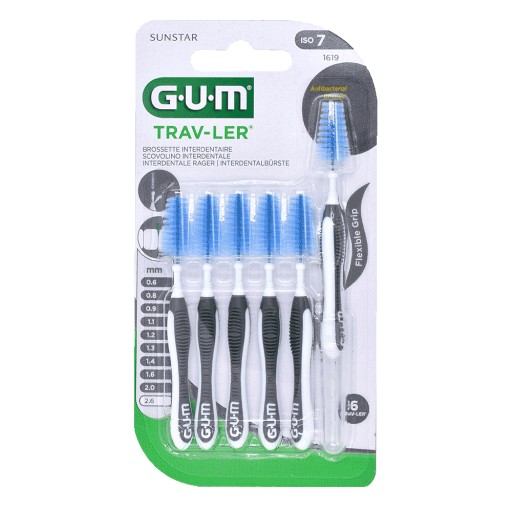 GUM TRAV-LER 2,6mm dunkelgrau Interdentalbür.