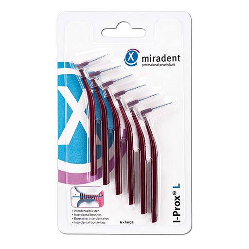 MIRADENT Interdentalbürste I-Prox L 0,8 mm bordea.
