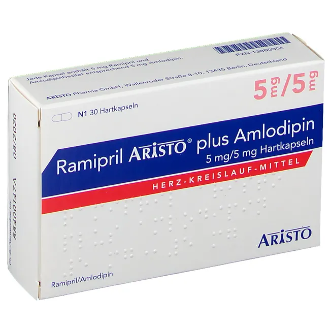 RAMIPRIL Aristo plus Amlodipin 5 mg/5 mg Hartkps.