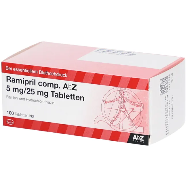 RAMIPRIL comp. AbZ 5 mg/25 mg Tabletten
