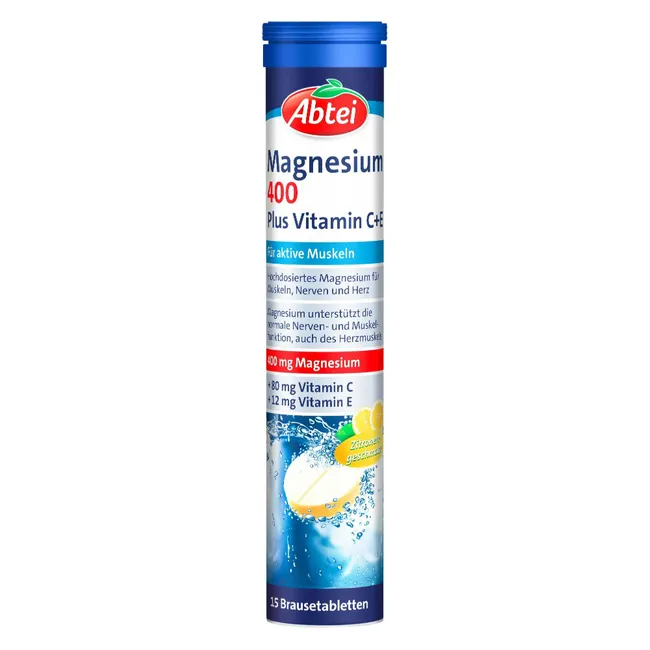 ABTEI Magnesium 400 Plus Vitamin C+E Brausetabl.