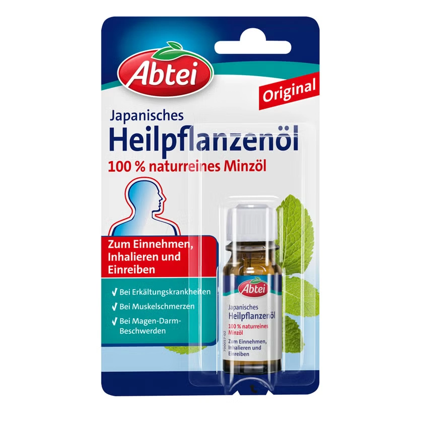 Abtei Japanisches Heilpflanzenöl – 100 % naturreines Minzöl