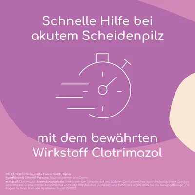 KadeFungin 3 Vaginaltabletten bei Scheidenpilz