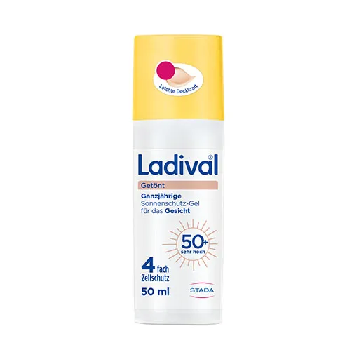 Ladival Getönt Sonnenschutz & Pflege Gesicht LSF 50 – Mit Tönung für den Teint