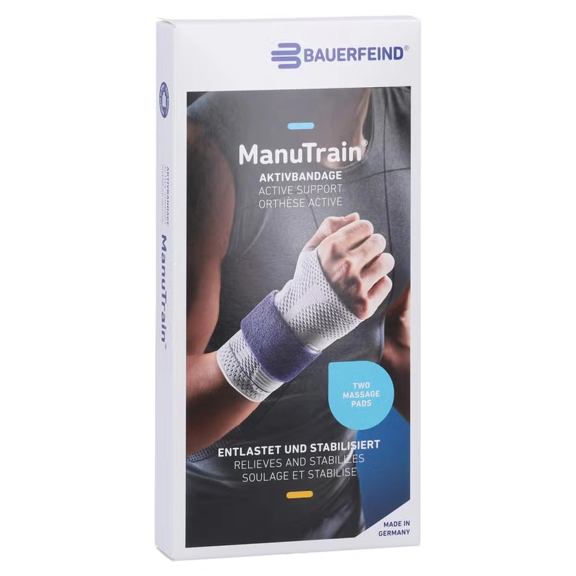 MANUTRAIN Handgelenkbandage rechts Gr.1 schwarz