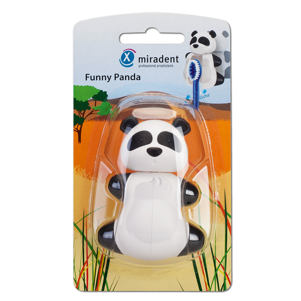 MIRADENT Zahnbürstenhalter Funny Snapper Panda
