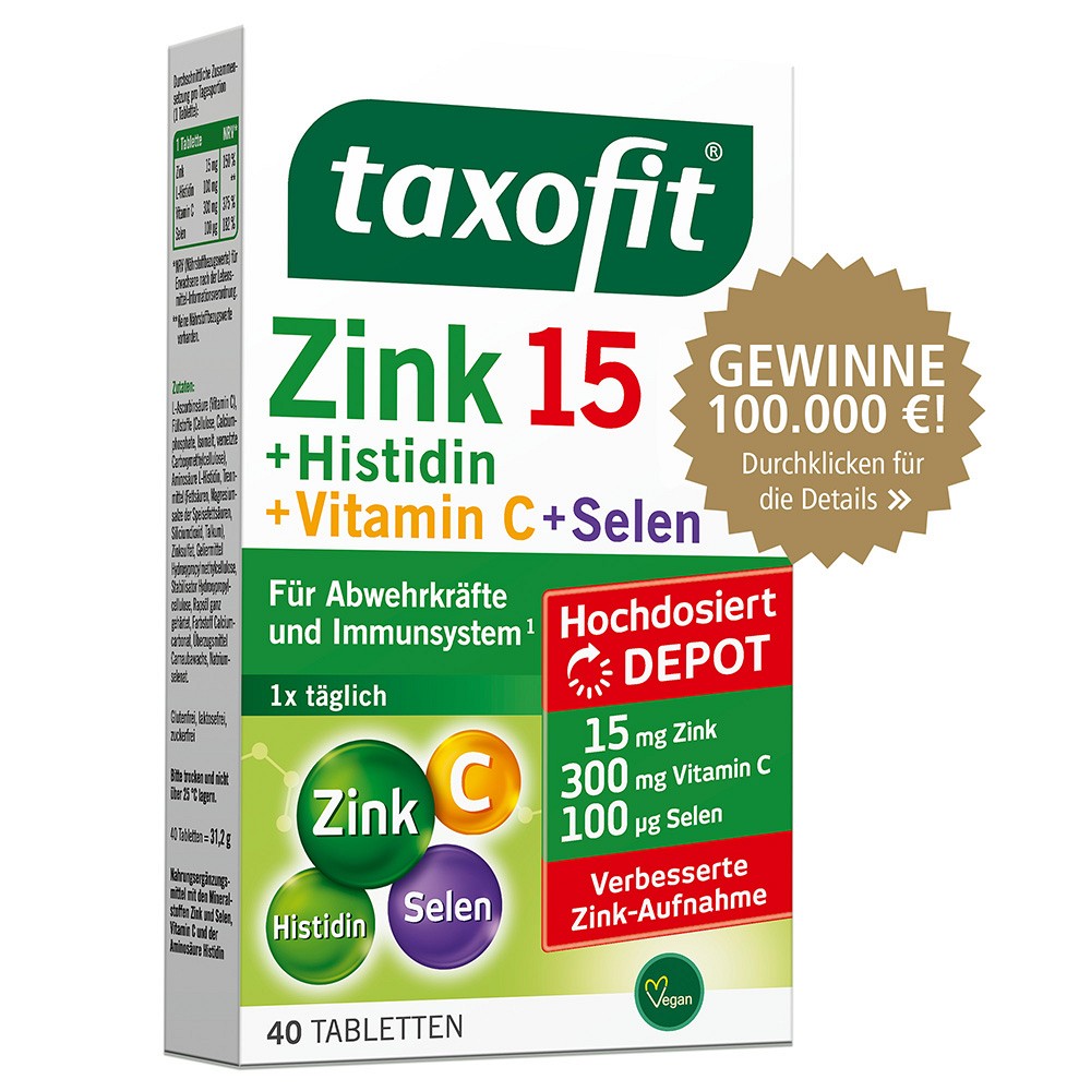 TAXOFIT Zink+Histidin+Selen Depot Tabletten