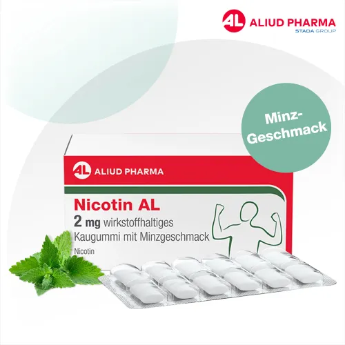 NICOTIN AL 2 mg wirkstoffh.Kaugummi mit Minzgeschm