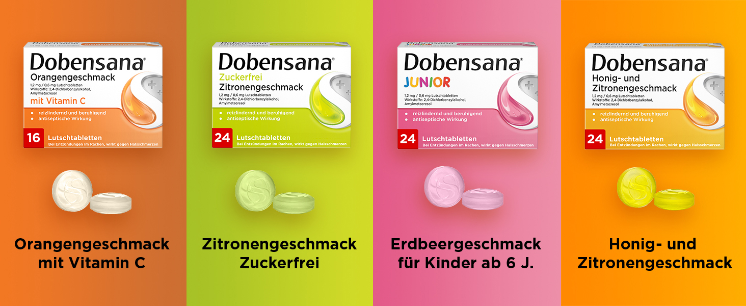 Dobensana Honig- und Zitronengeschmack Lutschtabletten Banner 5