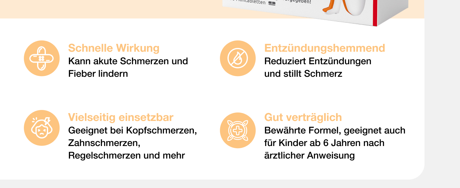 Ibuprofen AL akut 400 mg Wirkstoff Banner 2