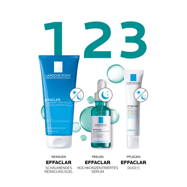La Roche-Posay Effaclar Hochkonzentriertes Serum bei Akne & Pickelmalen (Peeling mit AHA & BHA)