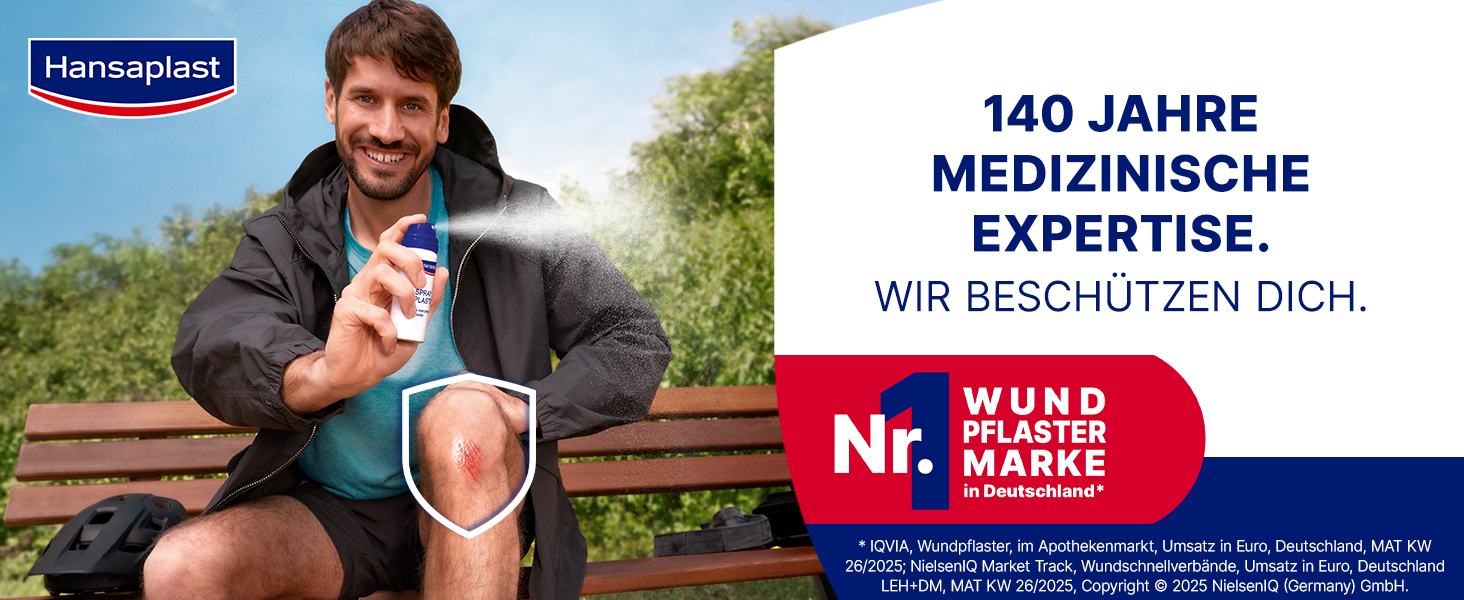Hansaplast Zweite Haut Sprühpflaster Banner 1