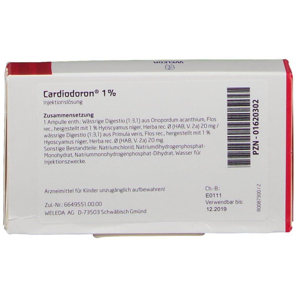CARDIODORON 1% Injektionslösung