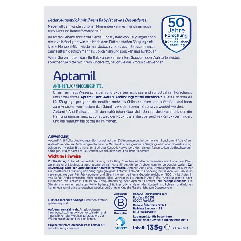 APTAMIL Anti-Reflux Andickungsmittel Pulver
