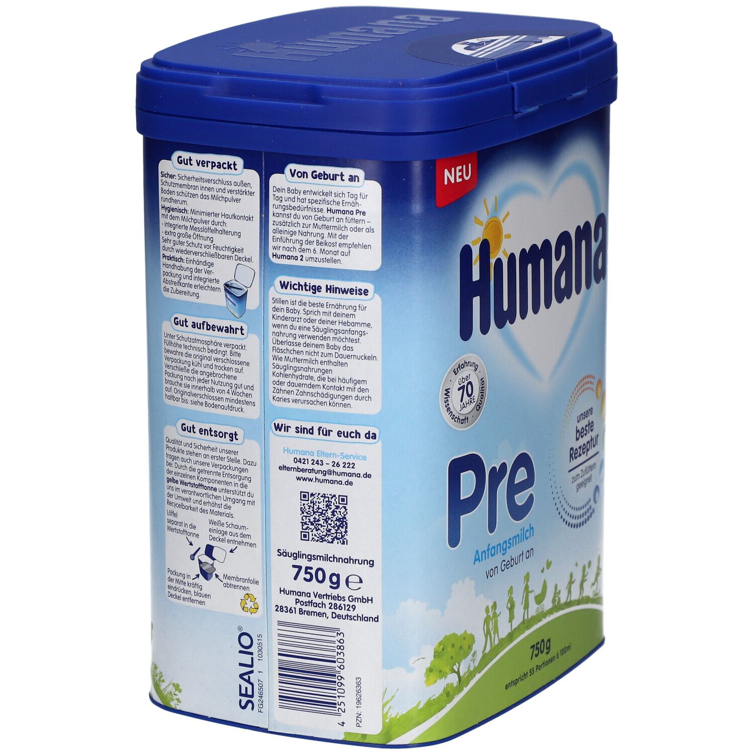 HUMANA PRE Anfangsmilch 5HMO Pulver