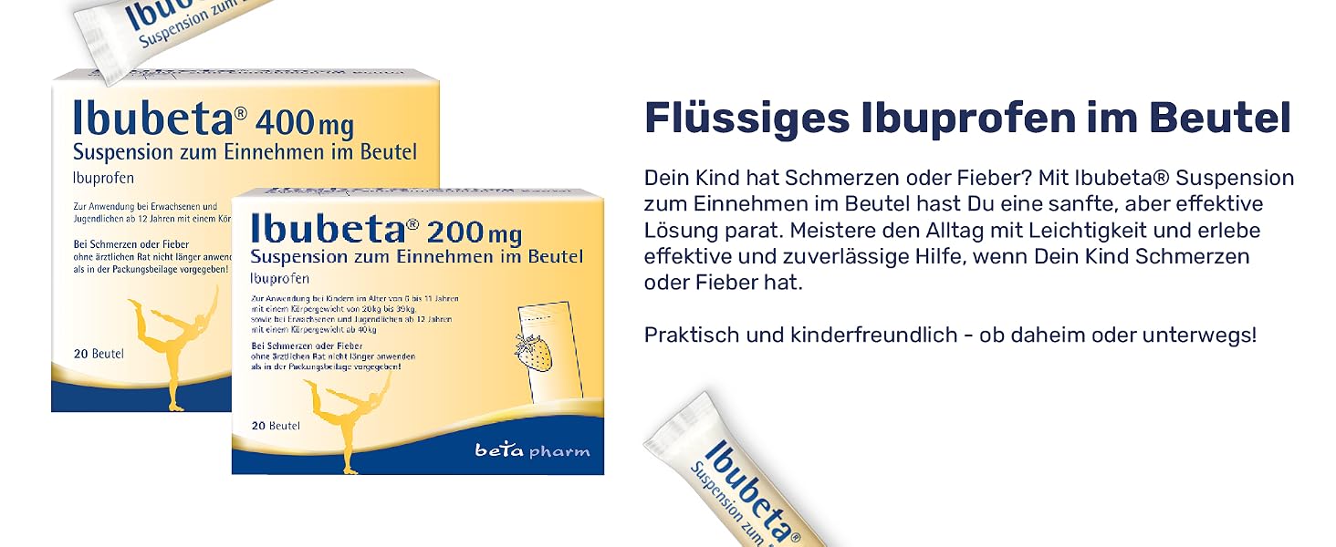 IbuBeta 400 mg flüssiges Ibuprofen Banner 2