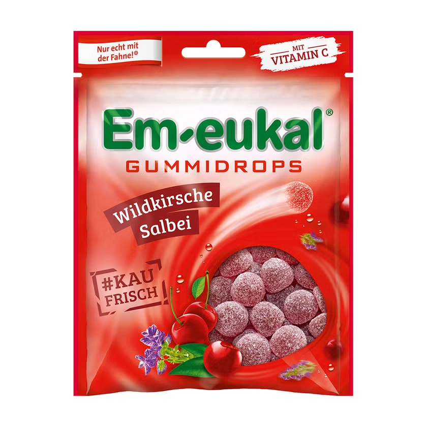EM-EUKAL Gummidrops Wildkirsche-Salbei zuckerhalt.