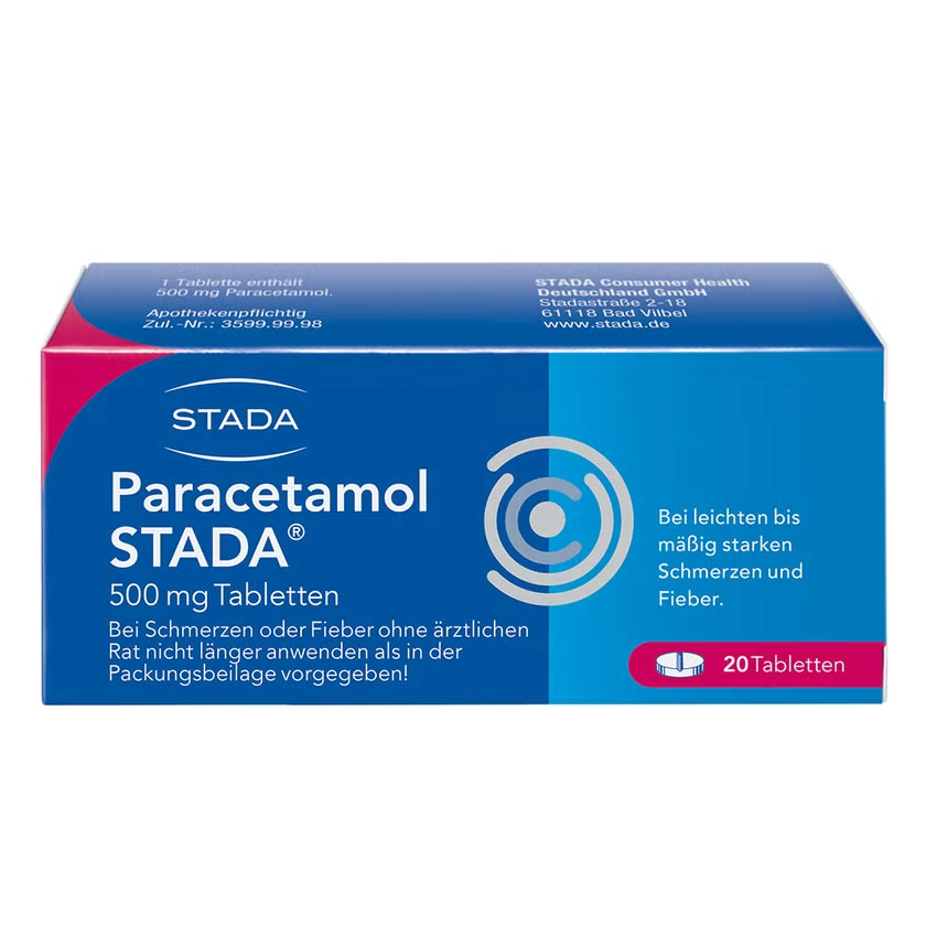 Paracetamol STADA® 500 mg bei Fieber, Kopfschmerzen & leichten bis mäßig starken Schmerzen