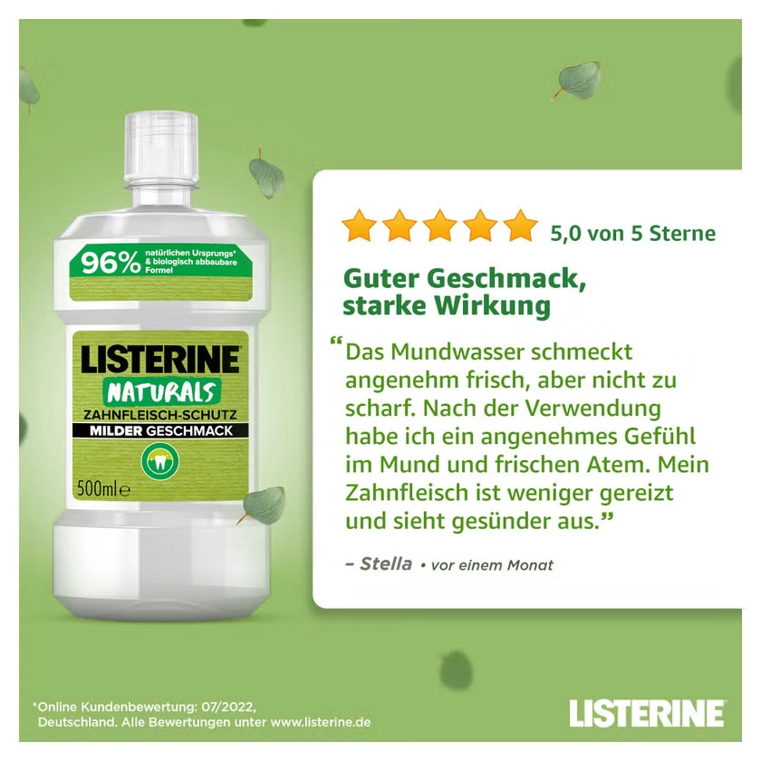 LISTERINE NATURALS Zahnfleisch-Schutz Mundspülung