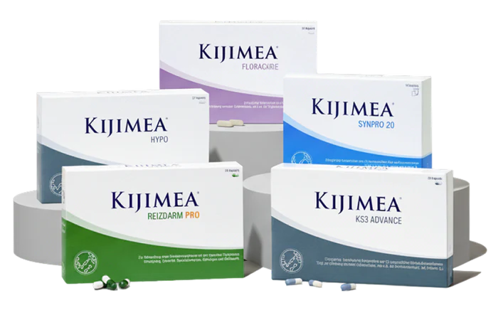 Kijimea Produktsortiment mit Mikrokulturen-Kapseln