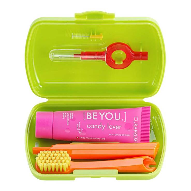 CURAPROX Travel-Set grün