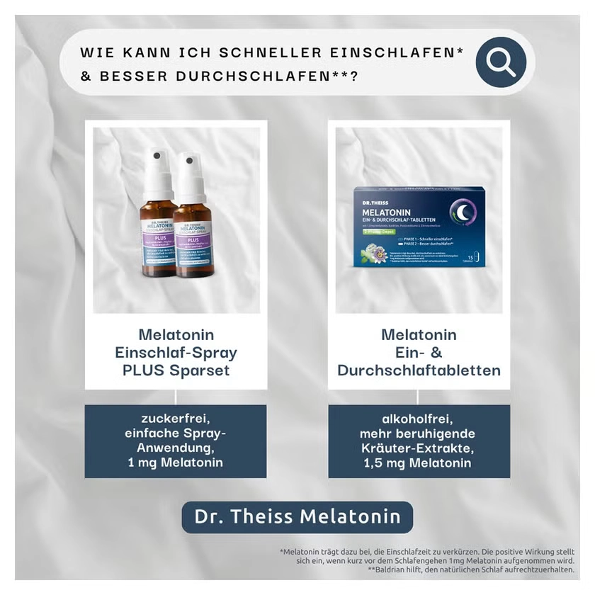 DR.THEISS Melatonin Einschlaf-Spray Plus Spar-Set