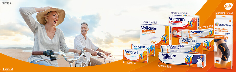 Voltaren Produktreihe mit dem Wirkstoff Diclofenac
