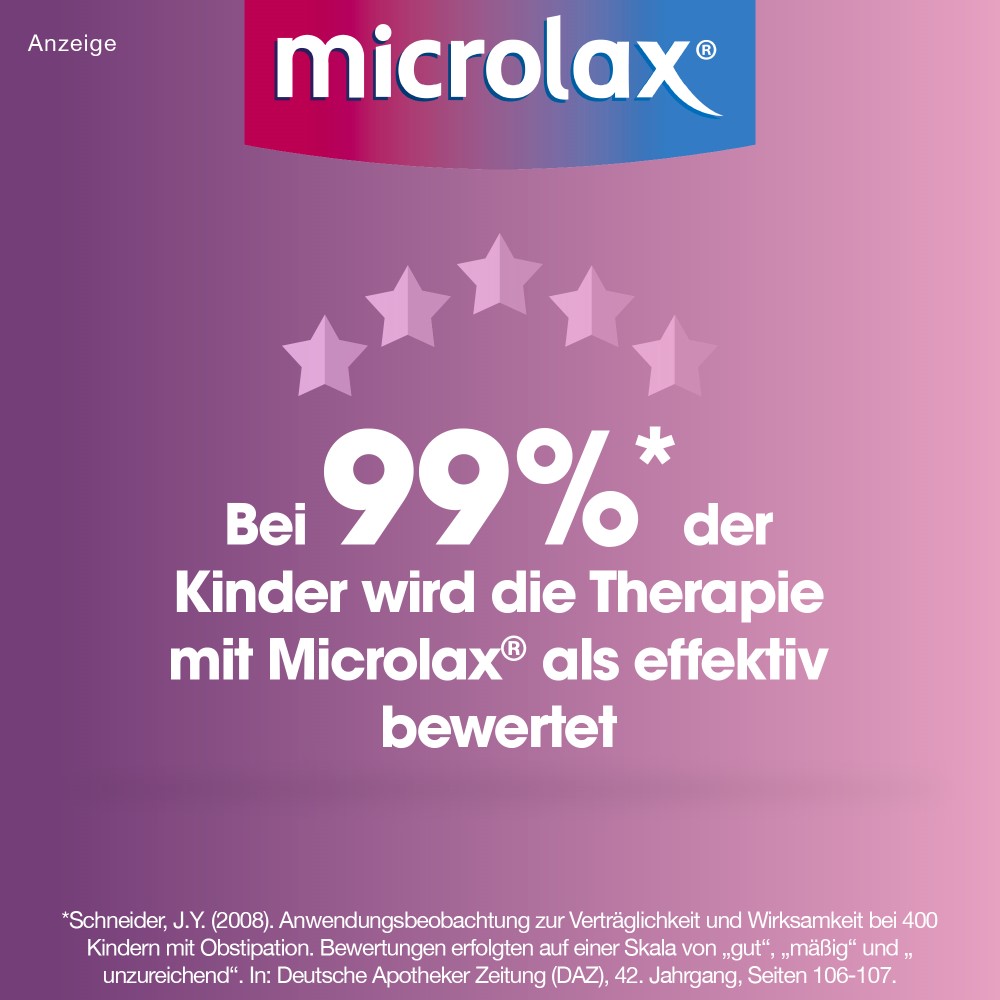 Microlax Junior Verträglichkeit bei Kindern