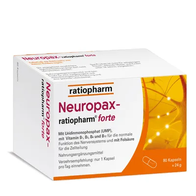 Neuropax ratiopharm forte – B-Vitamine & UMP fürs Nervensystem