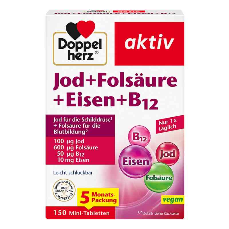 DOPPELHERZ Jod+Folsäure+Eisen+B12 Tabletten