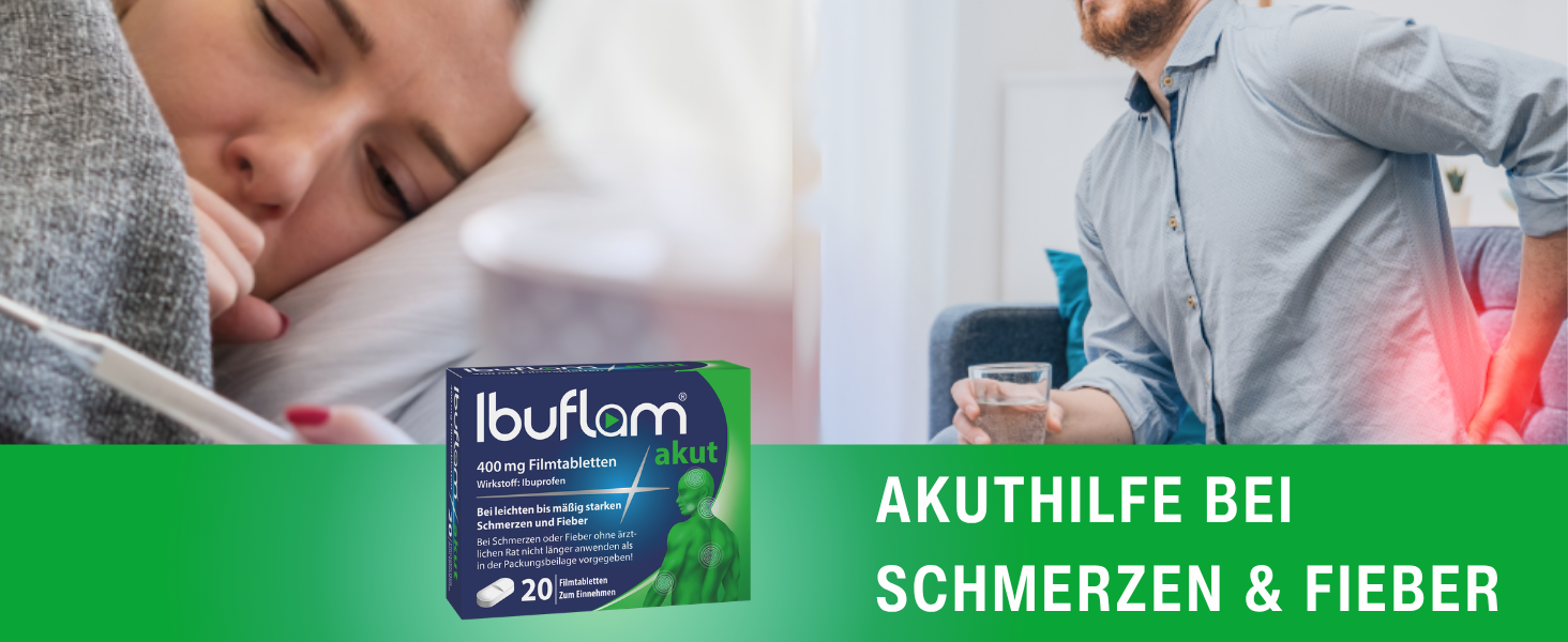 Ibuflam akut bei Schmerzen und Fieber