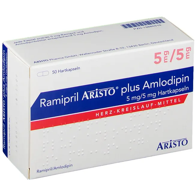 RAMIPRIL Aristo plus Amlodipin 5 mg/5 mg Hartkps.