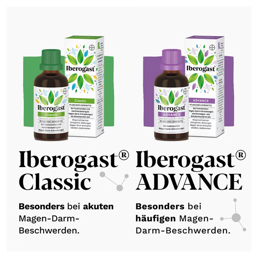 Iberogast® ADVANCE bei Reizdarm, Reizmagen, Magenschmerzen & Blähungen