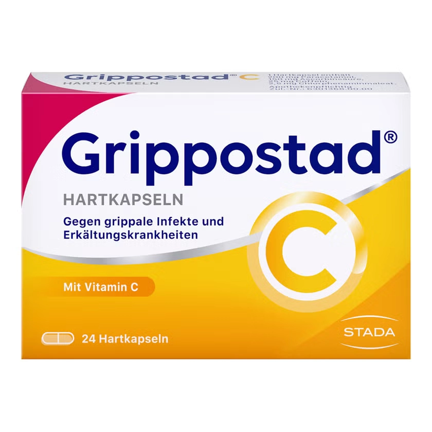 Grippostad C Hartkapseln gegen Erkältung, Grippaler Infekt, Fieber & Schmerzen