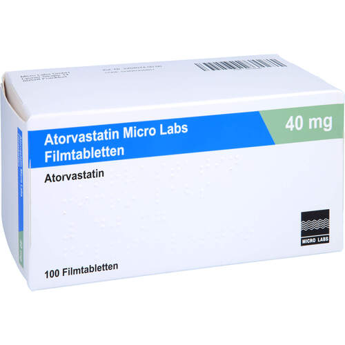 ATORVASTATIN Micro Labs 40 mg Filmtabletten