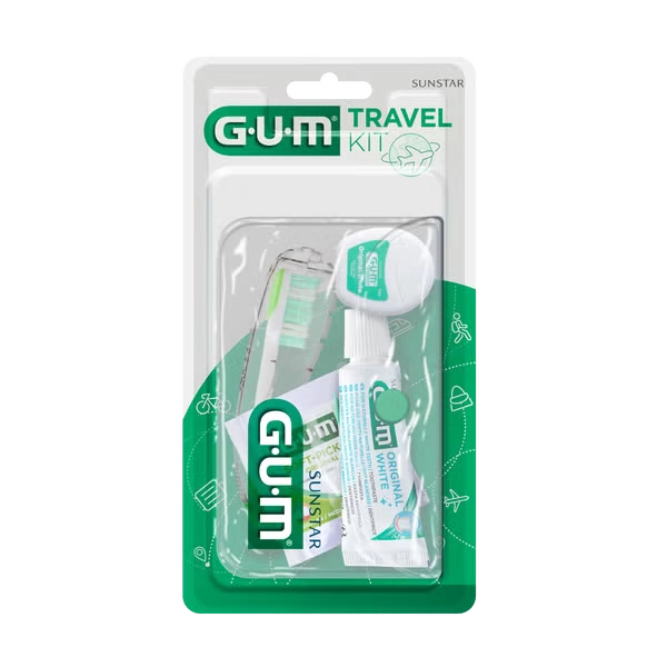 GUM TRAVEL KIT Zahnbürste+Zahnseide+Zahnpasta