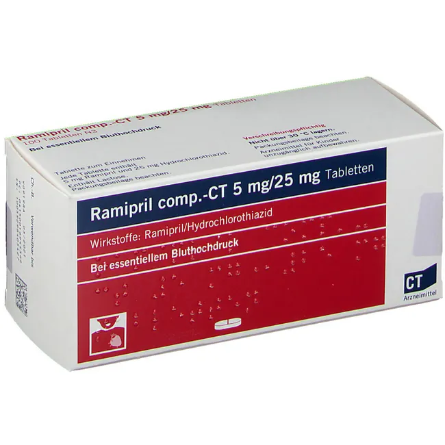 RAMIPRIL comp-CT 5 mg/25 mg Tabletten
