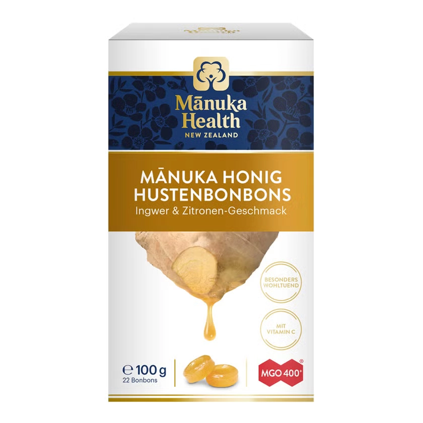 MANUKA HEALTH MGO 400+ Lutschbonb.Ingwer-Zitrone